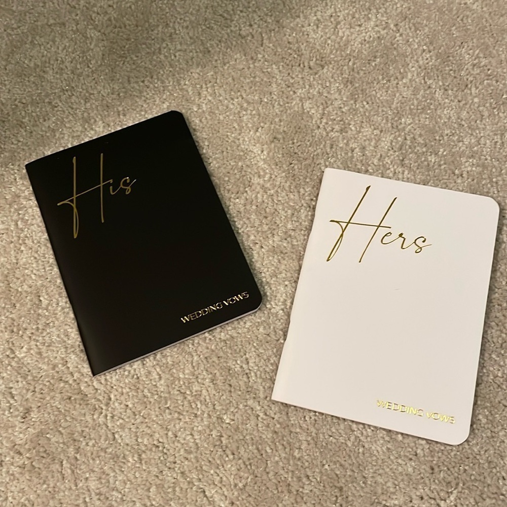 Wedding Vow Books.